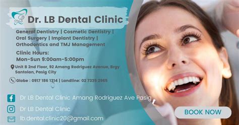 rd clinic pasig|Dr LB Dental Clinic Amang Rodriguez Ave Pasig .